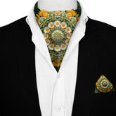 SOLARA SILK ASCOT AND POCKET SQUARE SET – PREMIUM COLLECTION